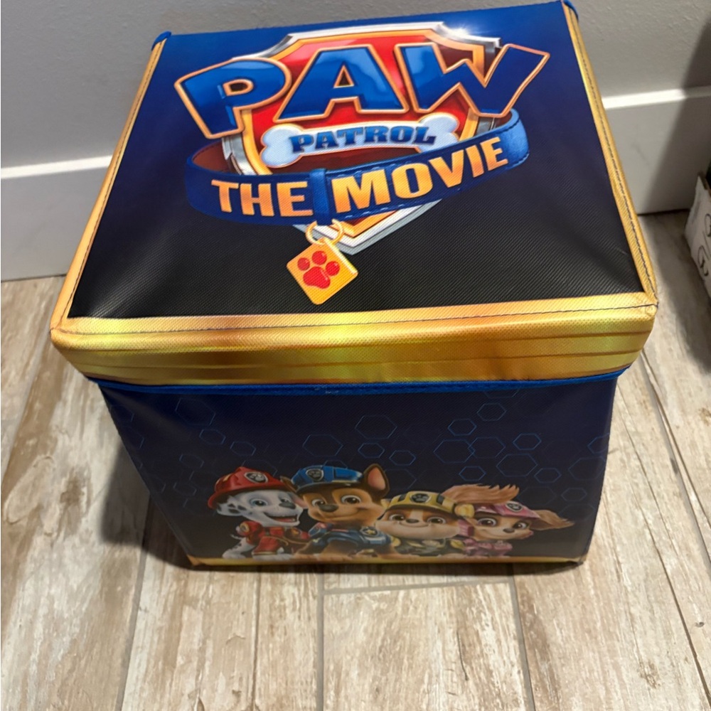 PAW Patrol The Movie Storage Box - Black and Gold